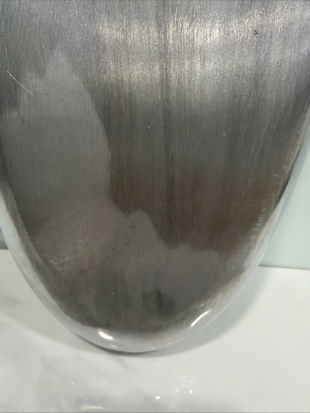 Pottery Barn Silver Rectangular Metal Tray